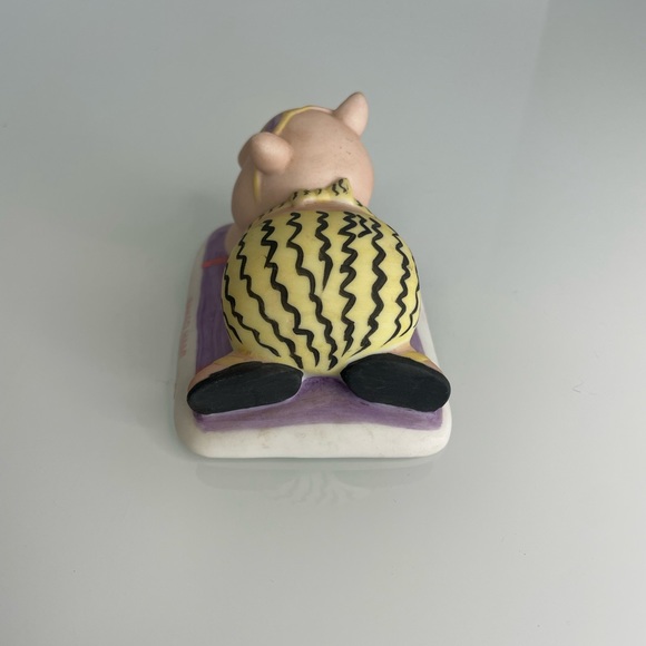 Two Vintage 1986 Morgan Inc Pig Tales Figurines Mom & Piglets Baked Ham - Picture 5 of 11